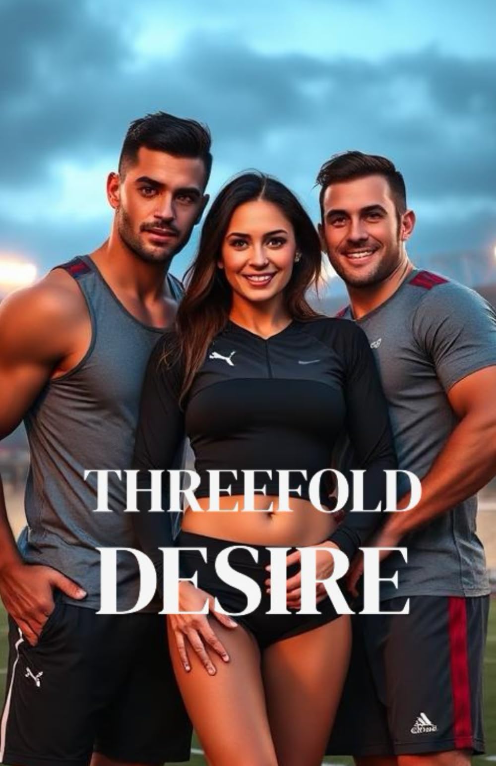 THREEFOLD DESIRE: An MMF Polyamorous Sports Romance of Forbidden Attraction, Found Family, and High-Stakes Passion (Triple Heat: MMM & MMF Poly Sports Romance Series)