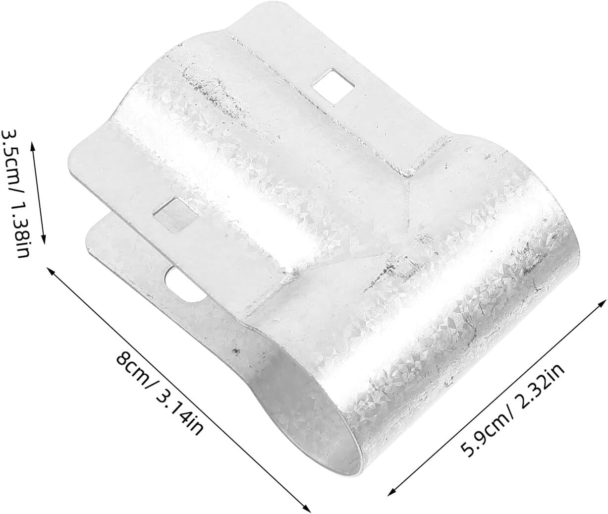 10pcs Metal T-shaped Greenhouse Pipe Clamps for Φ32mm Tubing, Heavy Duty Joint Rail Connectors for Garden Greenhouse Frame Assembly