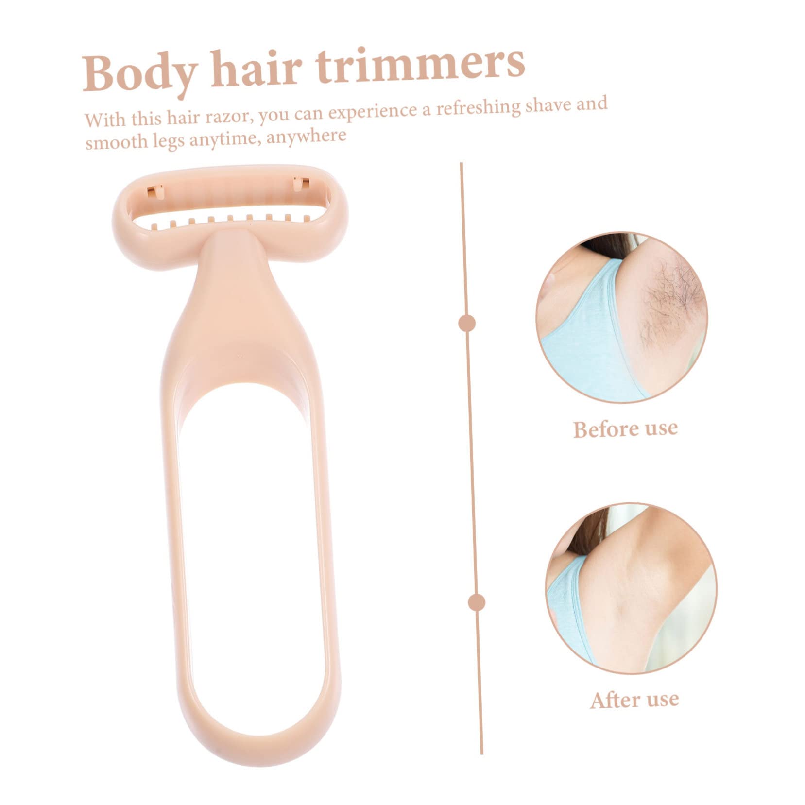 5 Piezas Recortadora Manual de Corporal para Mujer Afeitadora de Piernas y Axilas Herramienta de Depilación y Duradera para Uso Diario para Cuidado Personal Casa y Salón