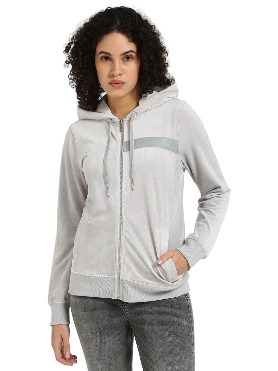 calvin klein jeans Regular Fit Polyester Hooded Neck Sweatshirt-picture-11