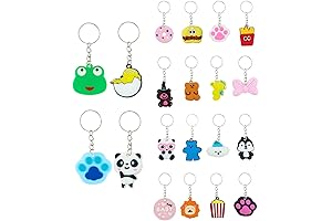 Adorable Cartoon Keychain Set: Ultimate Classroom Rewards for Eager Learners