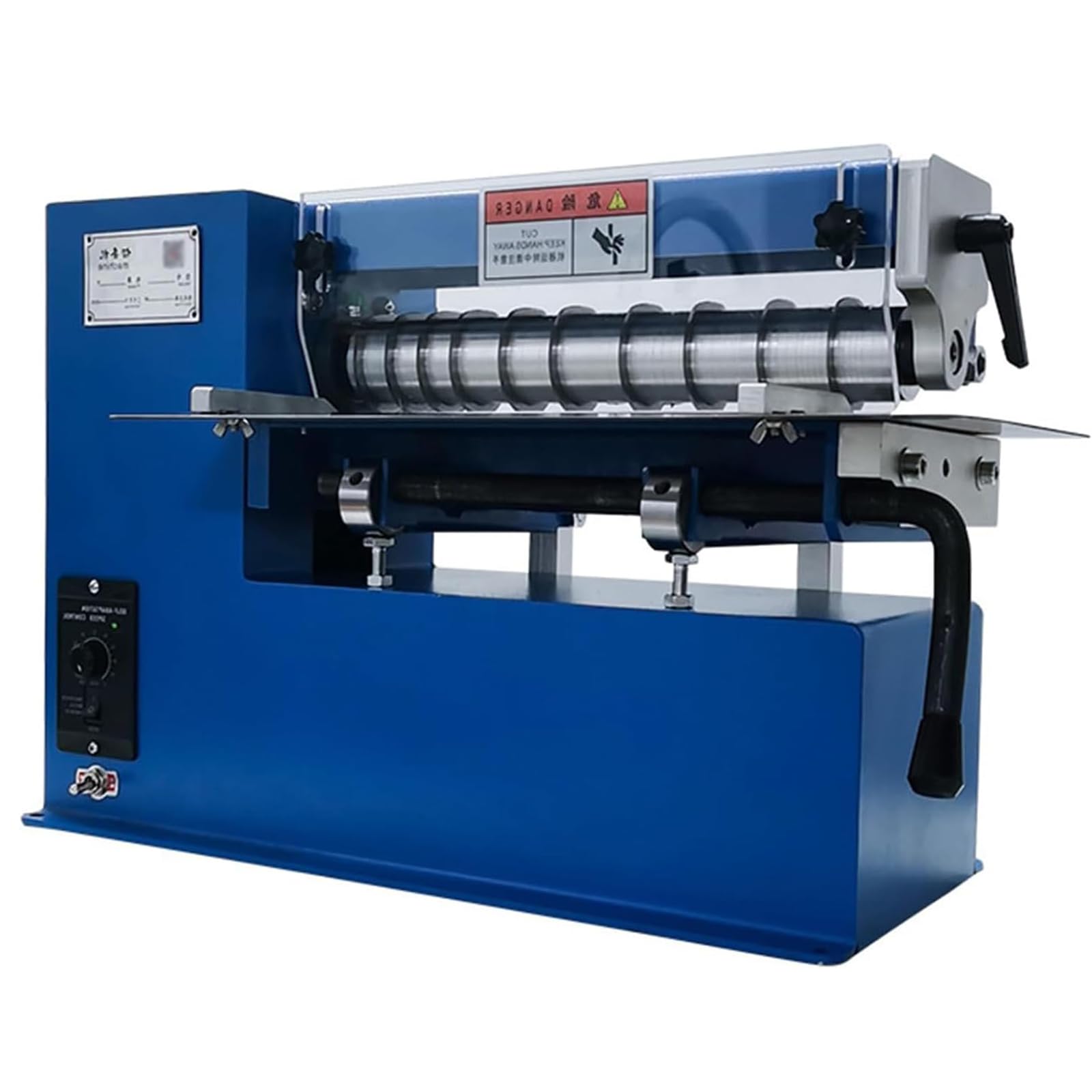 ASerZenith Leather Slitter, Leather Strip Belt Cutting Machine, Diy Leathercraft Splitter Skiver Machine, 1350Rpm Speed Adjustable & 0.5-6Mm Cutting Thickness,30Cm