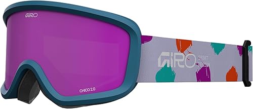 Miniatura 58 de Giro Chico 2.0 Toddler Ski Goggles - Snowboard Goggles for Kids, Boys & Girls 2-4 Blue Faces,Ano Lime Geo Camo/Amber Rose,Ano Lime Linticular/Amber