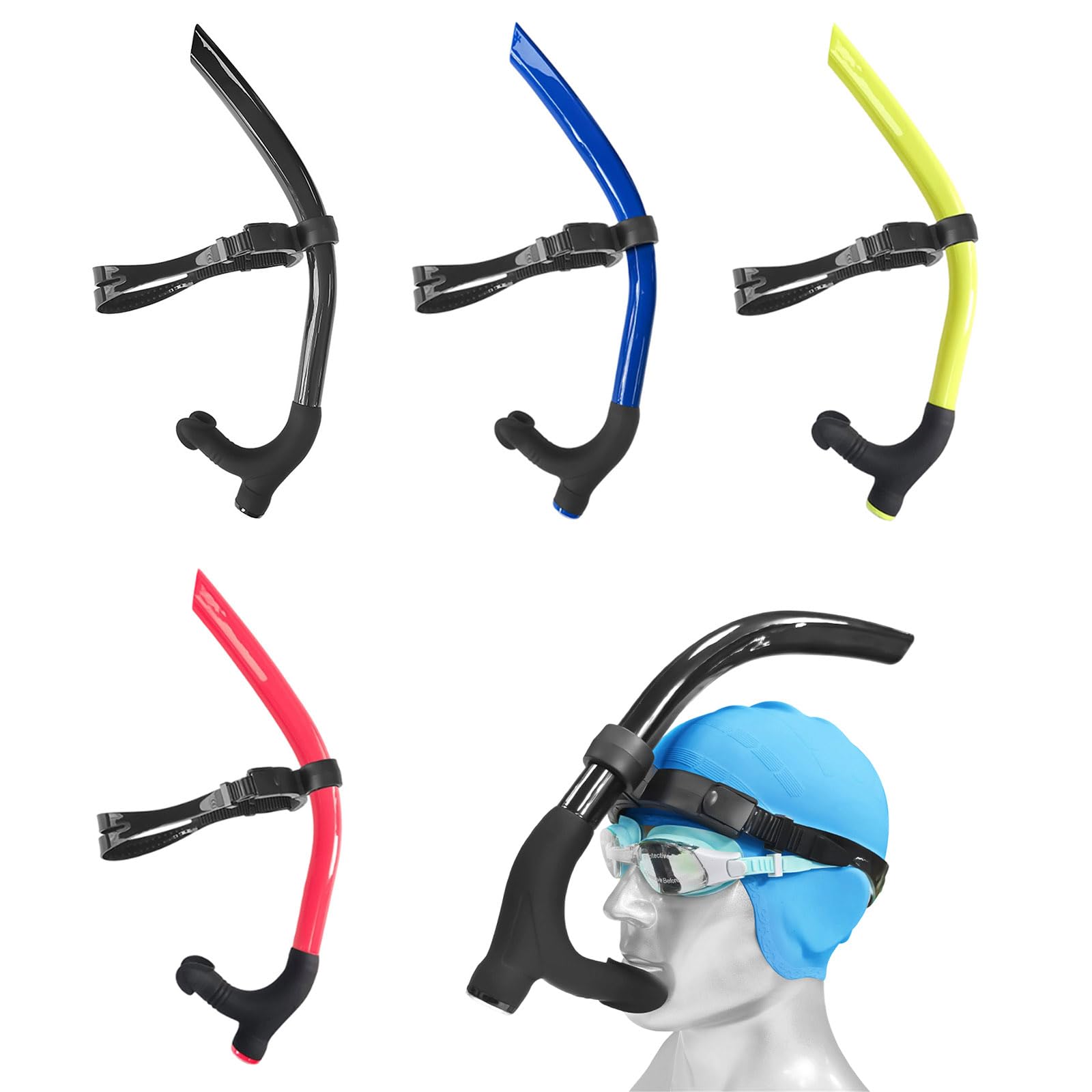 Schnorchelausrüstung für Tauchen, Mundstück, Training, Schnorchel, Erwachsene, Schnorchel, Tauchschlauch, Schwimmatemschlauch