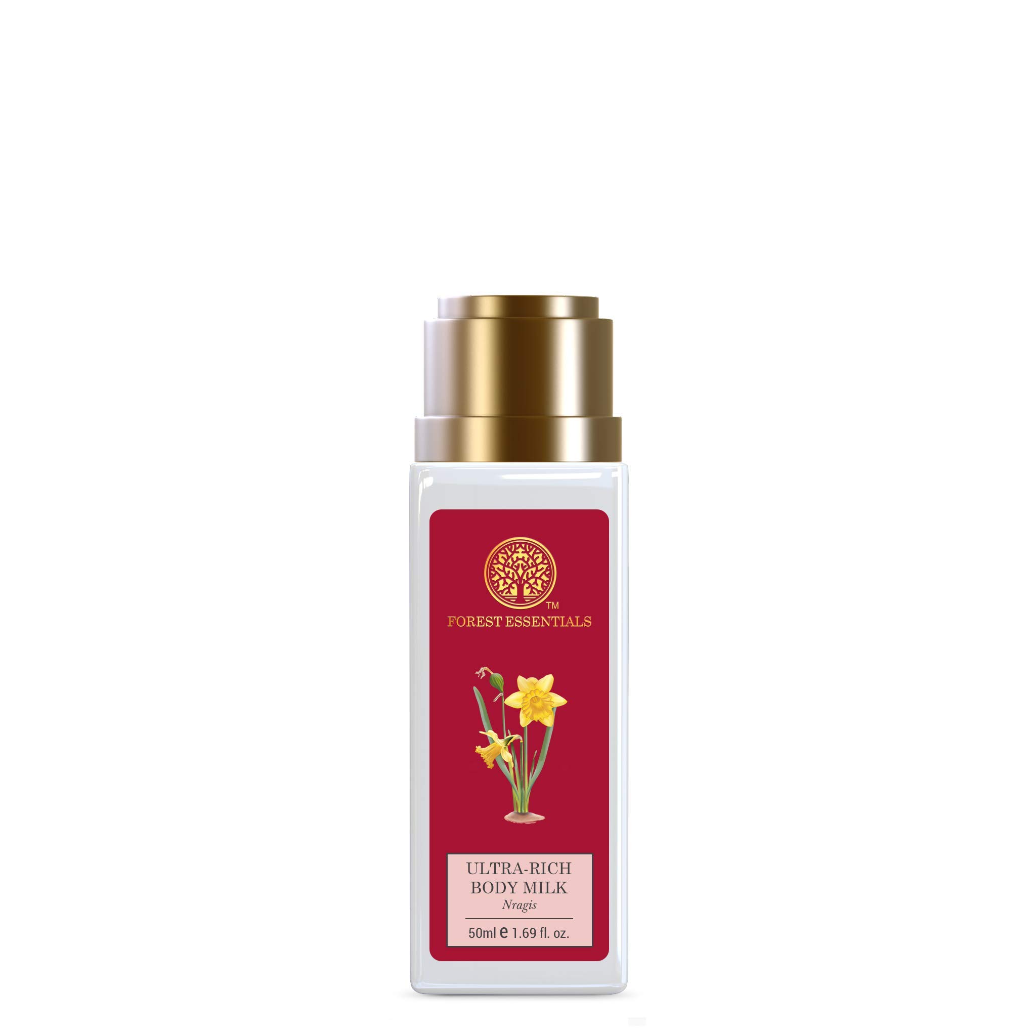 Forest Essentials Travel Size Ultra-Rich Body Milk Nargis 50ml (Body Lotion)