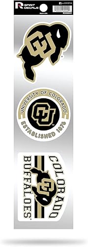 Vista 76 de Rico Industries NCAA - Juego de calcomanías retro de 3 piezas