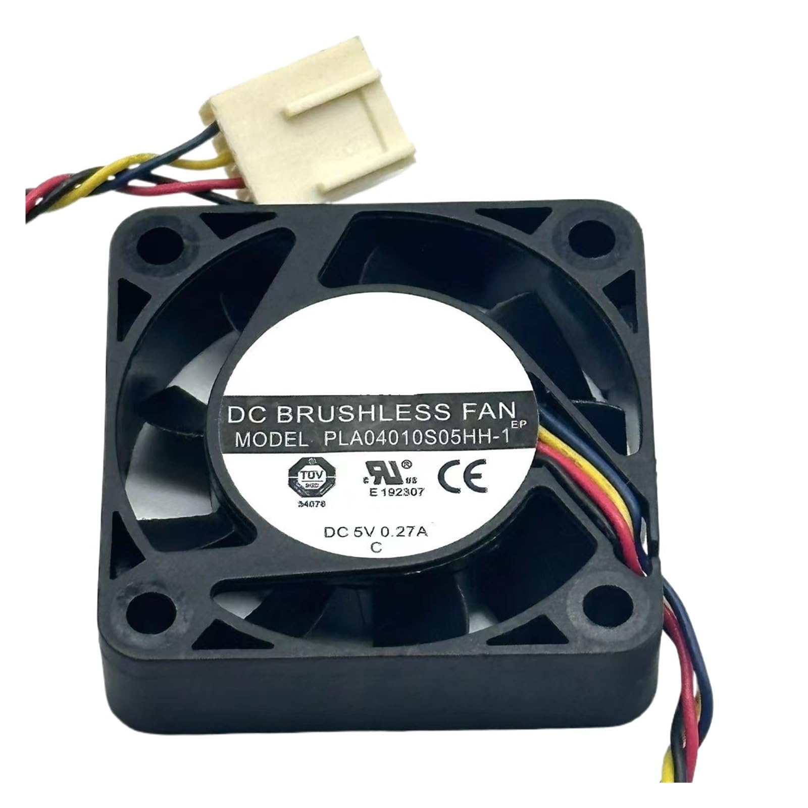 UITGVDQAT PLA04010S05HH-1 DC 5V 0.27A 40x40x10mm 4-Wire Server Cooling Fan