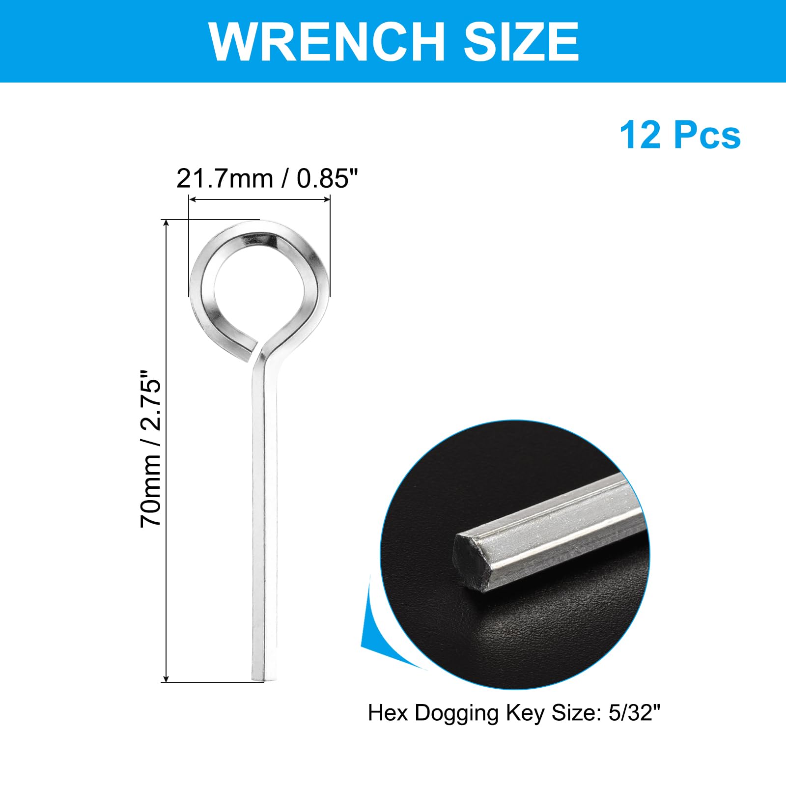 PATIKIL 5/32" Standard Hex Dogging Key - Image 2