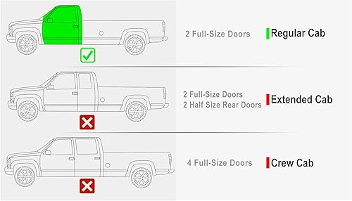 Miniatura 2 de APS Estribos (barras nerf escalones laterales) compatibles con Chevy GMC CK 1988-1998 Regular Cab y Chevy Tahoe 95-99 2Dr y GMC Yukon 92-99 2Dr