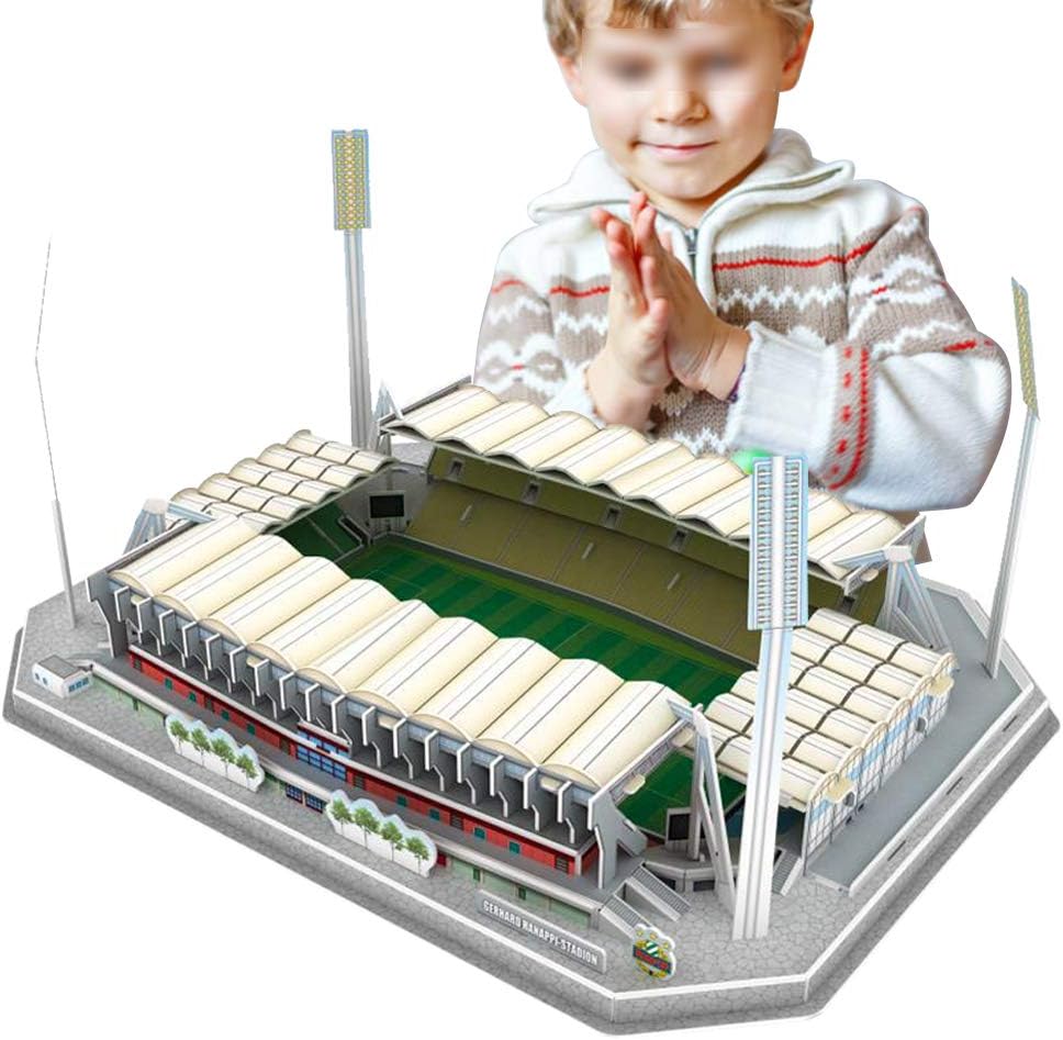 3D Stadium Puzzles, Gerhard Hanappi Stadion Stadium Puzzle DIY Football Field Model for Adults Kid Bedroom Office Decoration