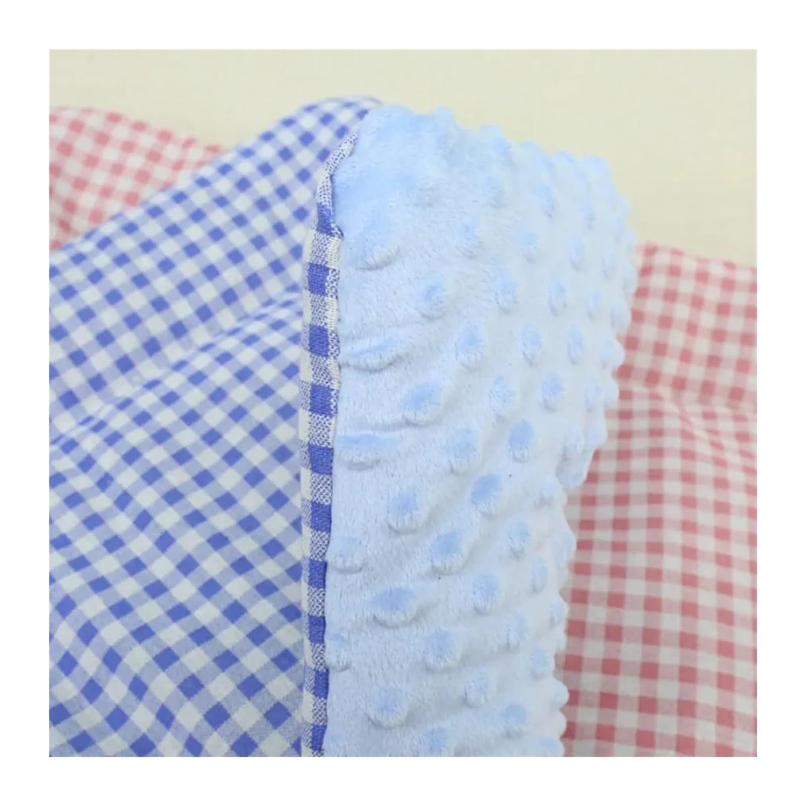Generisch Hundezubehör, Hundebett, runde Matte, Haustierhaus, Liegewaren for Tiere, Kissen, Sofa(Blue,65x43cm)