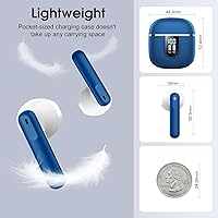 Vista 6 de Wireless Earbuds, Bluetooth 5.4 Headphones with 3D Bass Stereo, 40H In-Ear Buds with 4 ENC Noise Cancelling Mic, Ultralight Bluetooth Earbuds USB-C