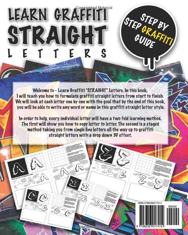 Vista 2 de Learn Graffiti Straight Letters STEP BY STEP GRAFFITI LESSONS ON HOW TO WRITE EVERY LETTER IN THE ALPHABET