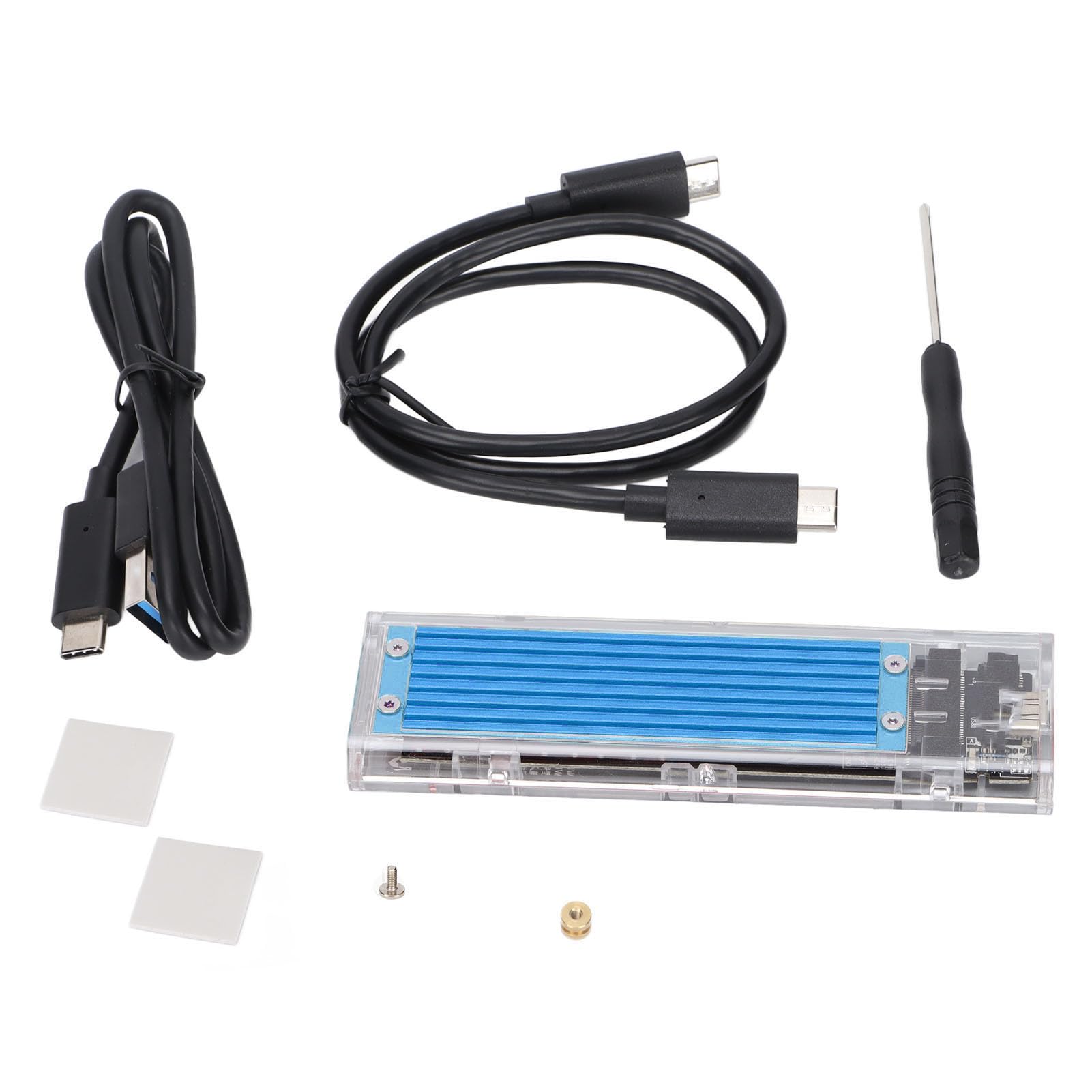 Ausla M.2 NVMe do Zewnętrznego Adaptera Dysku Twardego, 10 Gbps (BLUE)