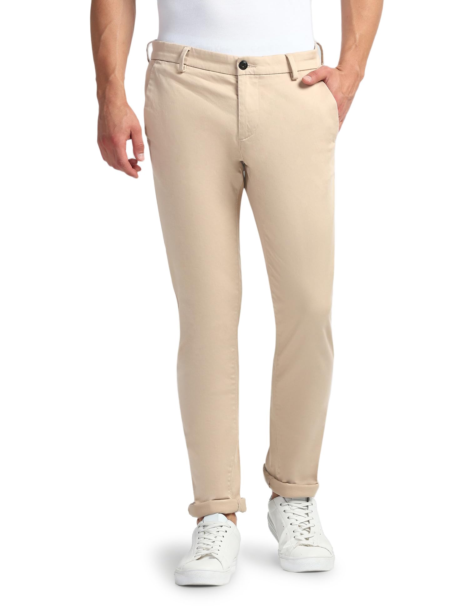 arrow Men's Slim Fit Mid Rise Pants-picture-34