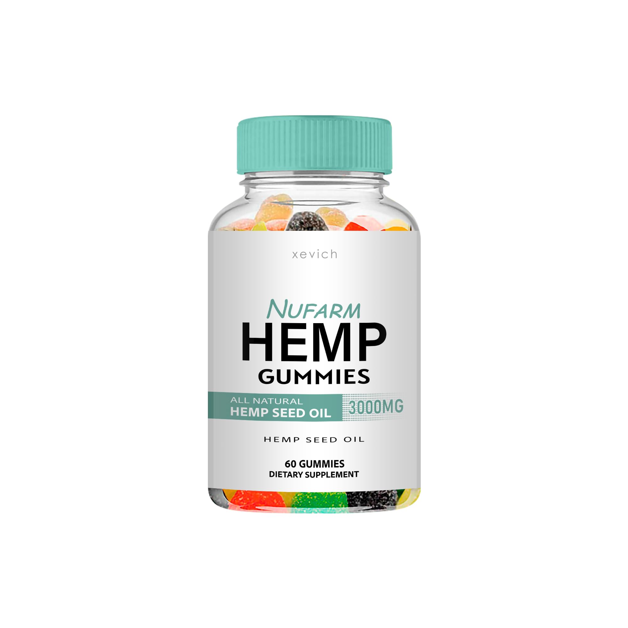 Nufarm Hemp - NuFarm Hemp Gummies (Single, 60 Gummies)