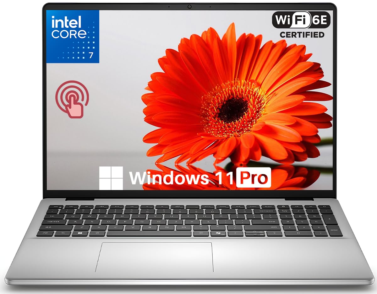 Inspiron 16" Touchscreen Laptop, FHD+, 300 nits Touch Screen, Intel 10-Core 7 150U(Up to 5.4GHz), 32 GB DDR5, 1 TB SSD, Webcam, Backlit Keyboard, Fingerprint Reader, Windows 11 Pro,w/Accessories