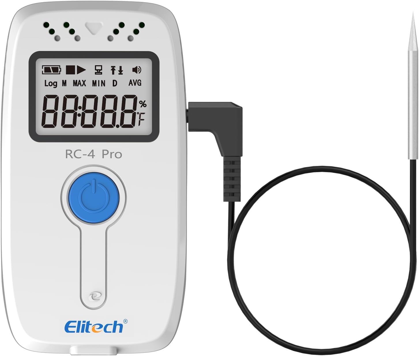Elitech Digital Temperature Data Logger Medical Refrigerator Thermometer Vaccine Fridge Temperature Monitor, RC-4