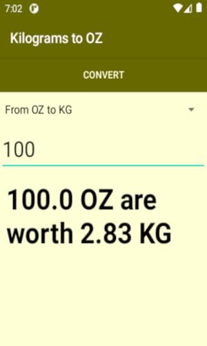 Kilograms to Ounces conversion utility, convert from oz to kg