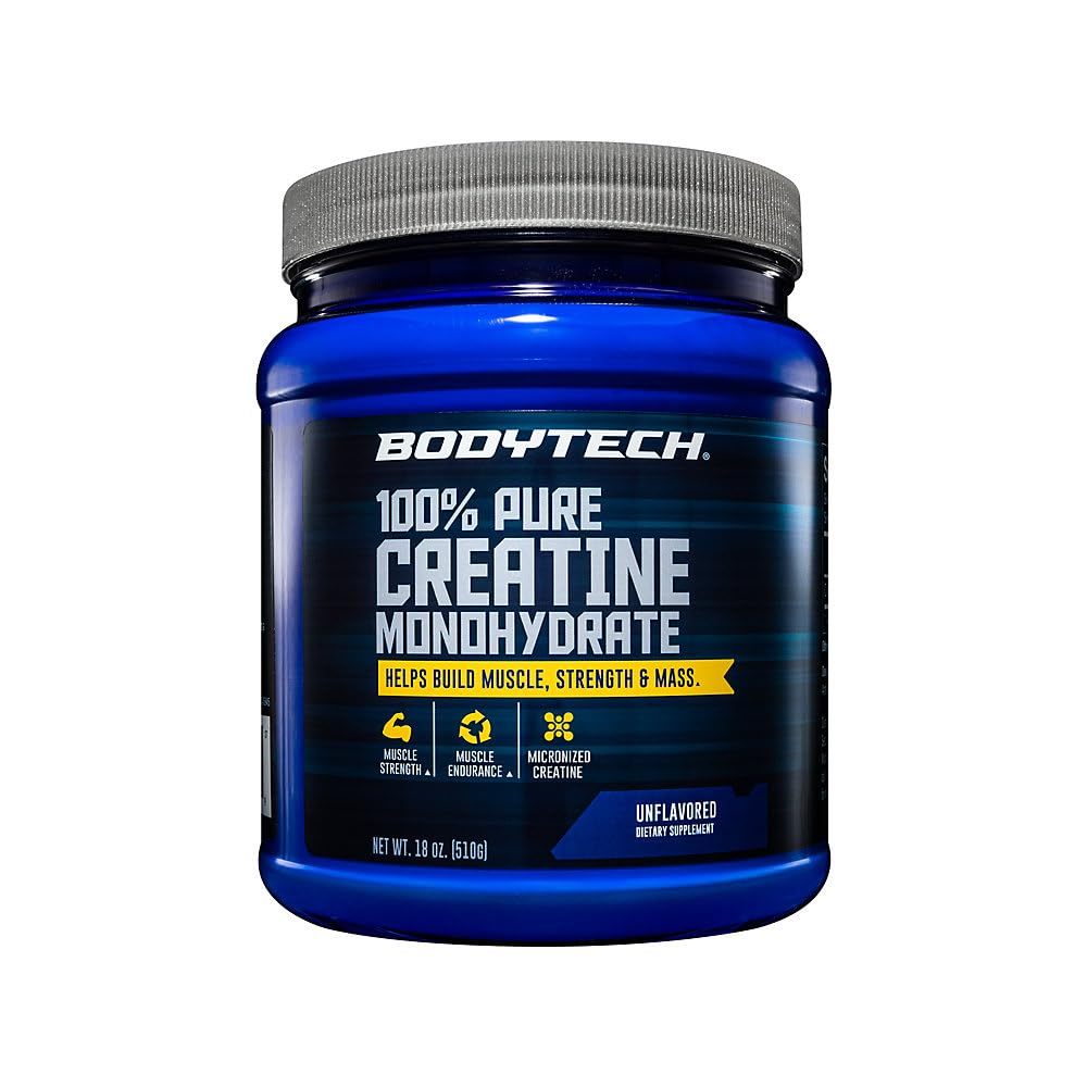 BodyTech Creatine + Glutamine Powder, Unflavored, 10.8 Oz, 30 Servings — Amazon image 7