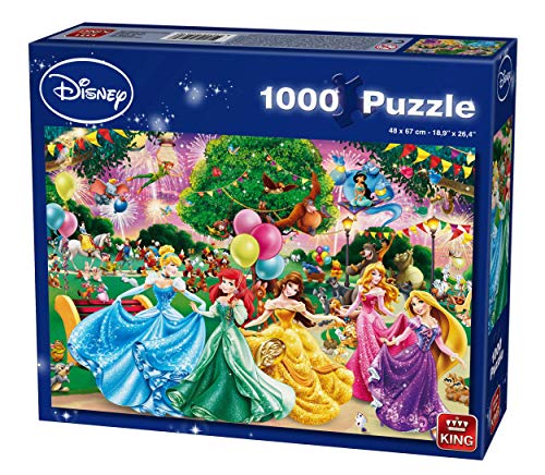 Preisvergleich Produktbild King 5261 Disney 1000 Teile Puzzle Feuerwerk, Blau Karton