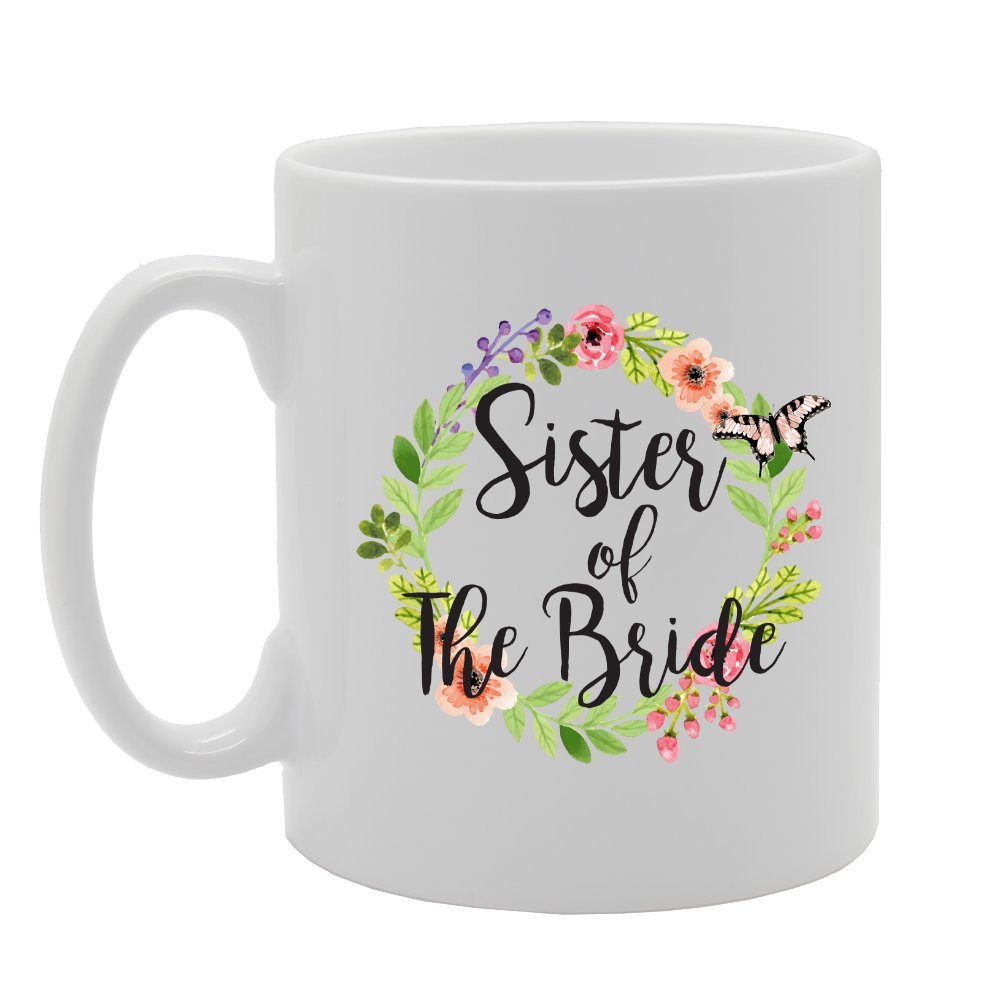 Coralgraph Inc Men's White Mg3607 Sister Of The Bride Novelty Gift Printed Tea Coffee Ceramic Mug