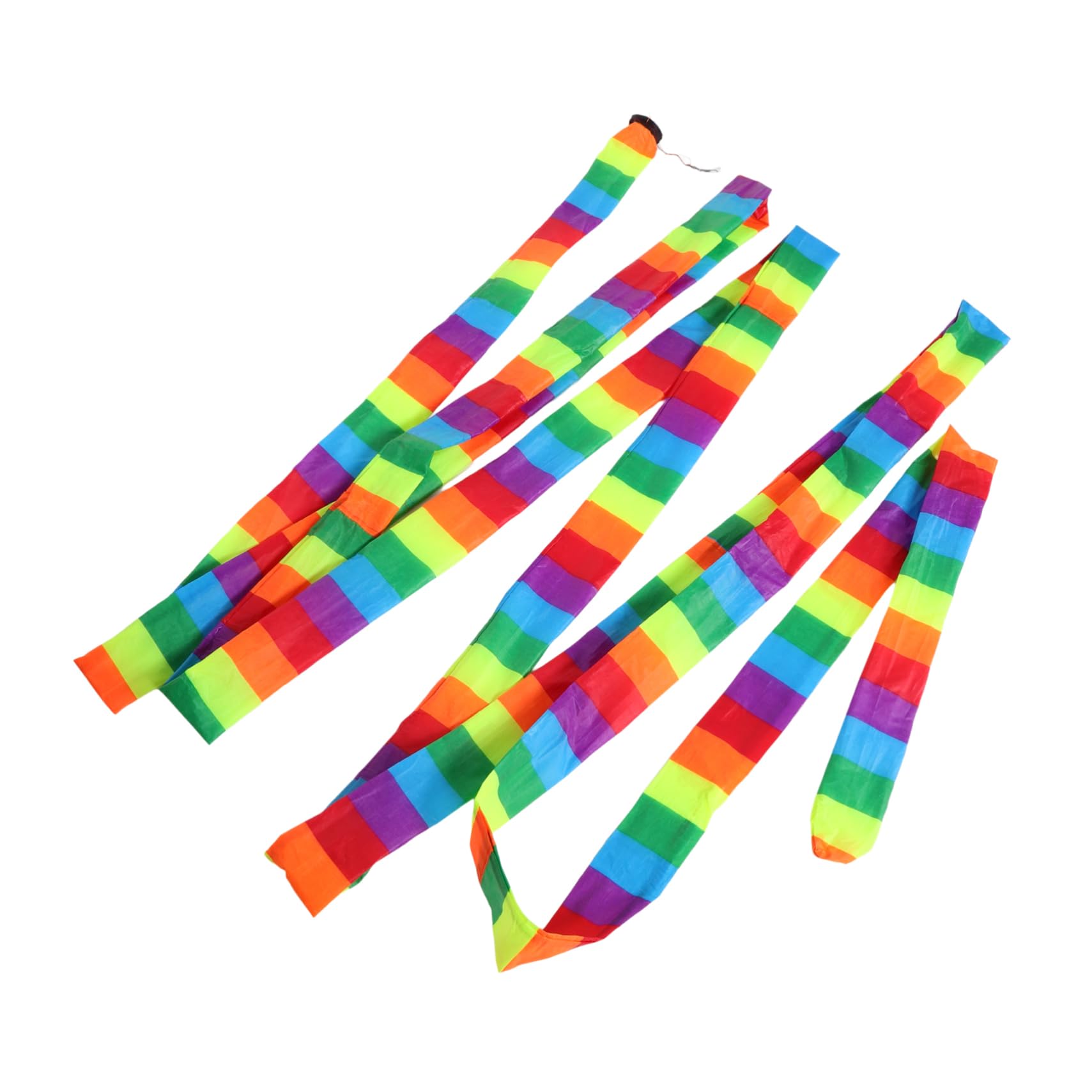 ibasenice Rainbow Kite Tail Kite Tube Tail Decorative Parts Vibrant Colors Easy Installation Sturdy Fabric