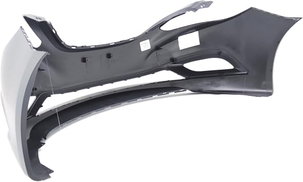 Compatible with Hyundai Sonata 20112013 Front Bumper Cover | Primed, With Fog Light Holes, Sedan, Ready to Paint, OEM 865113Q000, HY1000183
