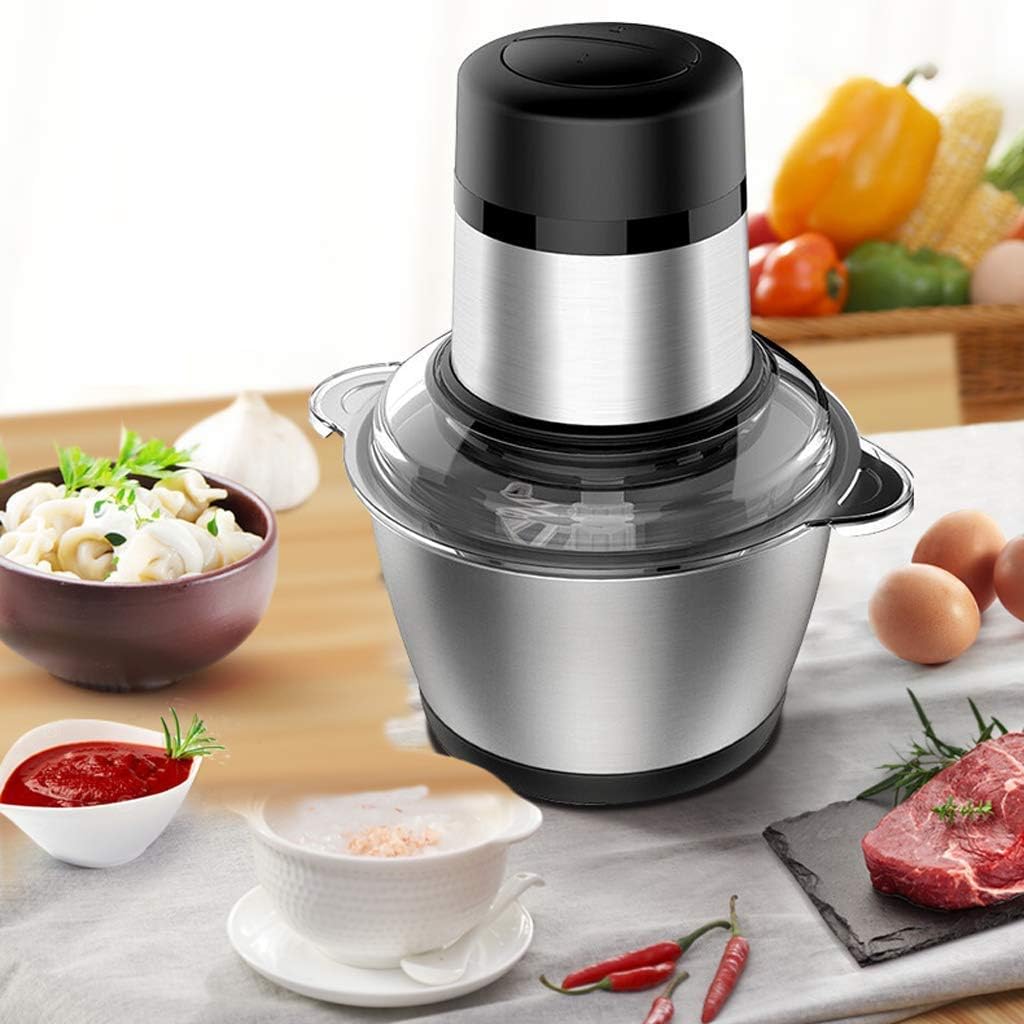 Electric Meat Grinder-Electric Mini Food Chopper Food Processor Meat Grinder,Stainless Steel Kitchen Mincer for Meat, Vegetables, Fruits,Baby Food