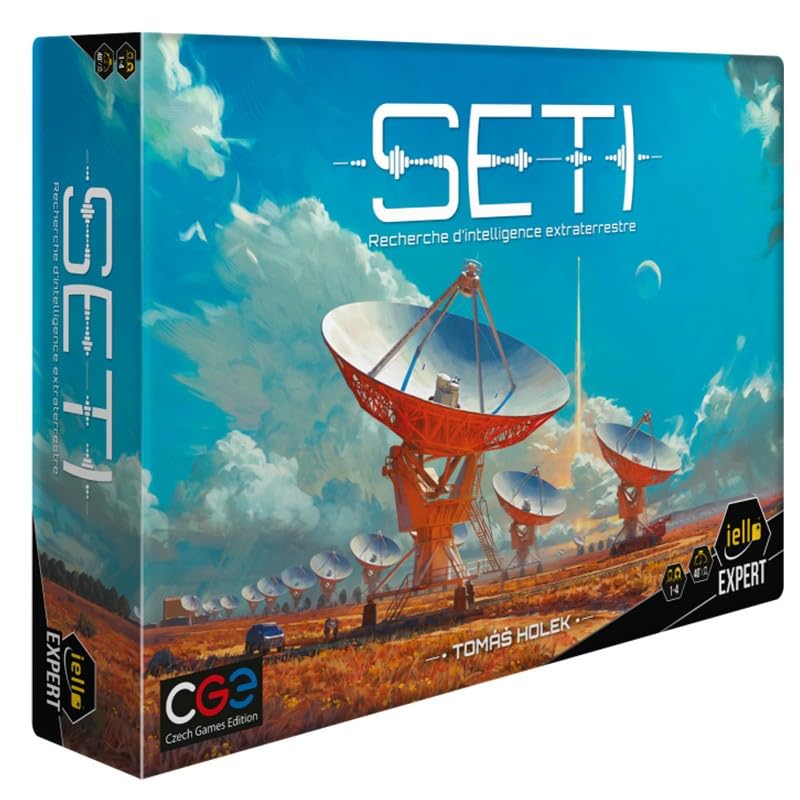 IELLO - SETI: Search for Extraterrestrial Intelligence - 1 to 4 Players, Ages 12+, Multicolor, AVERAGE