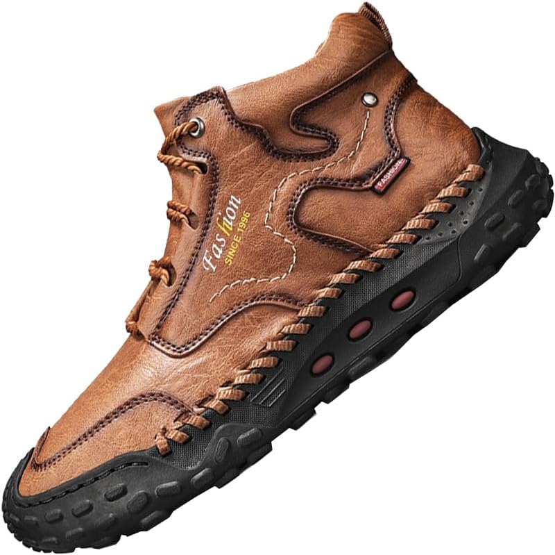LZDZN Mens Boots Chelsea Shoes High Top Sneakers For Men Shoe Men's Black Brown Yellow Size Casual Man Fashion Sneaker