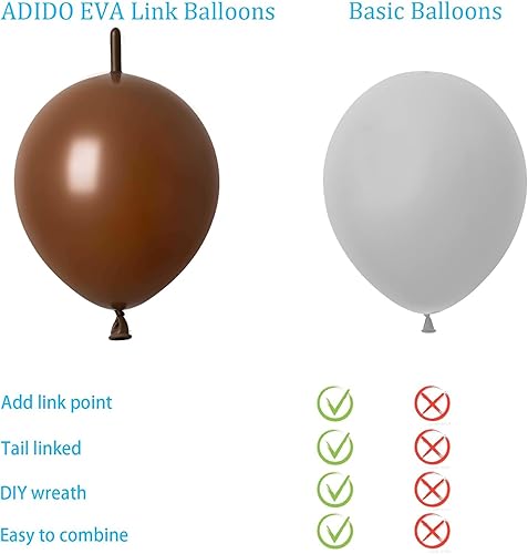 Miniatura 4 de Link Balloons - Globos de látex marrón de 12 pulgadas, 80 unidades para cumpleaños, Halloween, Navidad, fiestas y festivales