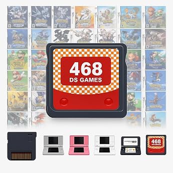 468 in 1 Games Super Combo Cartridge for DS NDS NDSL NDSi 3DS 2DS XL New