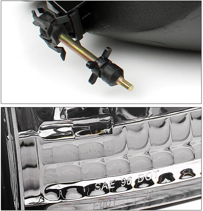 Replacement Headlights w/Corner Lights Amber/Chrome Compatible with 1997-03 Ford F-150 | 1997-02 Expedition