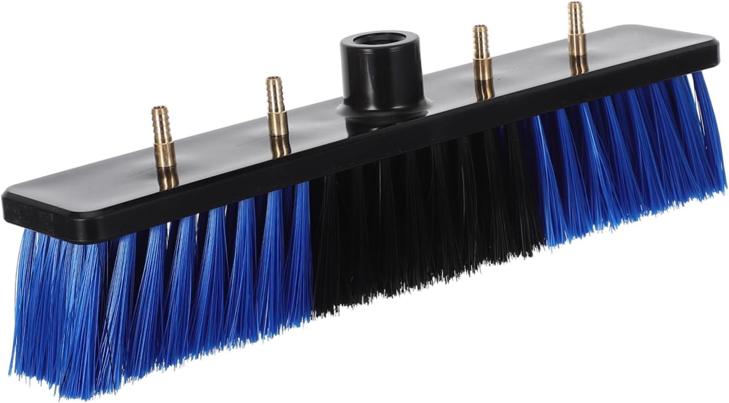 Luxshiny Blue Replacement Brush Head for Extension Pole Soft Nonabrasive Bristles Solar Panel and Window Scrub Attachment Corrosion-Resistant Cleaning Tool for Home Siding Patio and Car