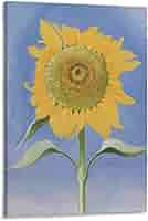 ジョージア・オキーフ 「ひまわりSUNFLOWER」　額付き 高級アートプリント ジョージア・オキーフ 「ひまわりSUNFLOWER」 額付き 高級アート