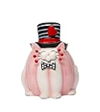 Cosmos Gifts 21077 Ceramic Valentine's Whisker Cat Candy Jar 6 1/2