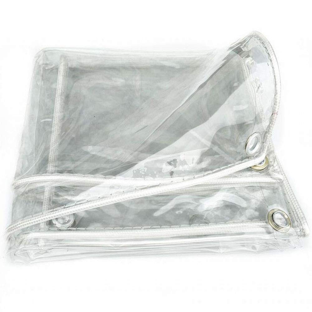 Bâche en PVC OKUOKA tissu imperméable transparent bâche rideau pluie 2x4m