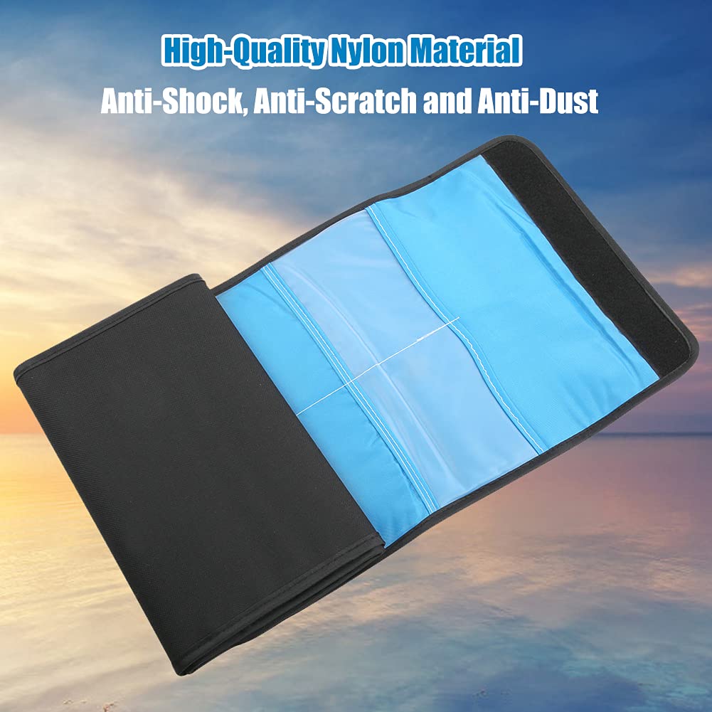 JINDI Camera Filters Case, Shock Absorbing Sponge Filter Storage Bag 12 Slots High Capacity Scratches Protection for Outdoor