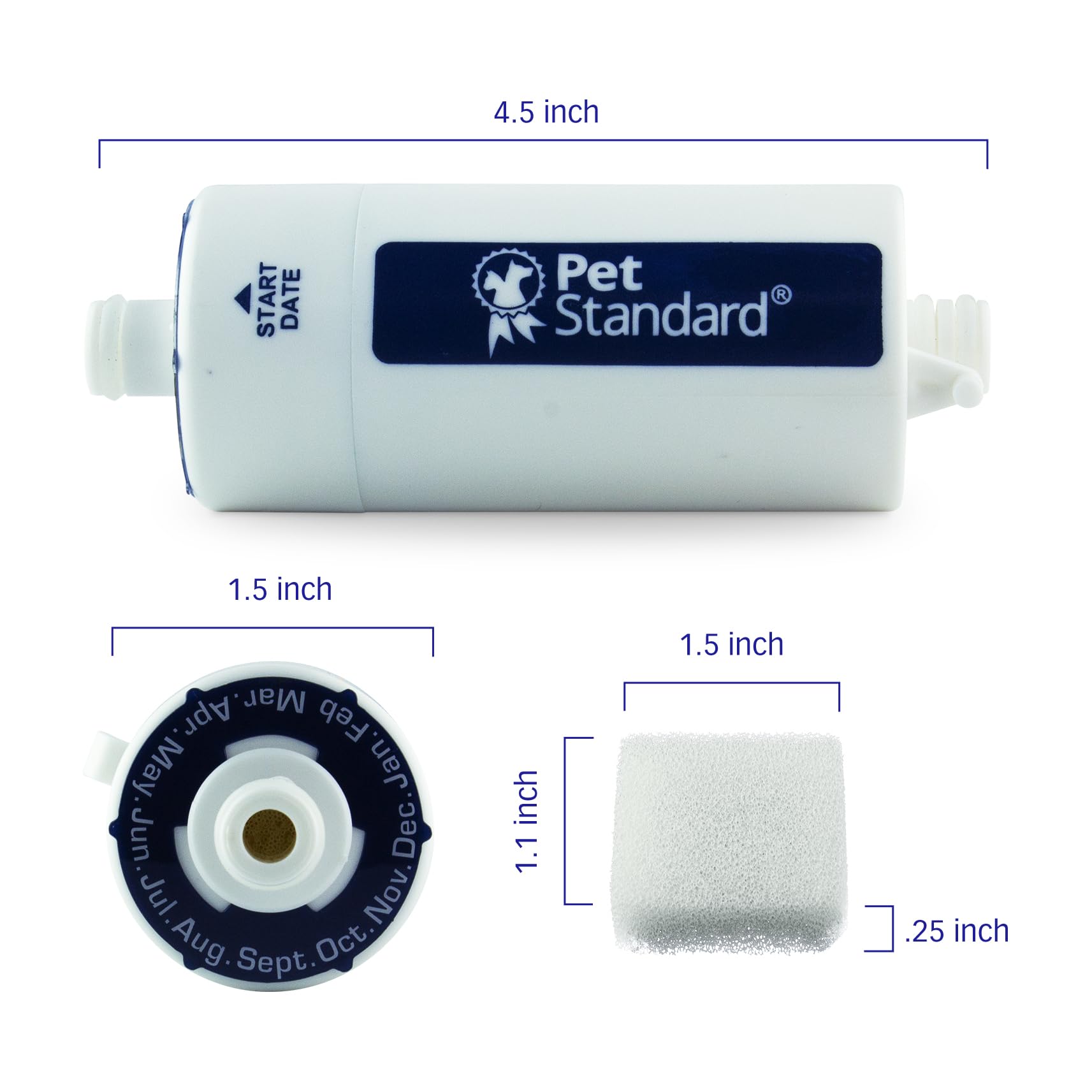 PET STANDARD Filter für CATCARE Wasserbrunnen, 2er-Pack