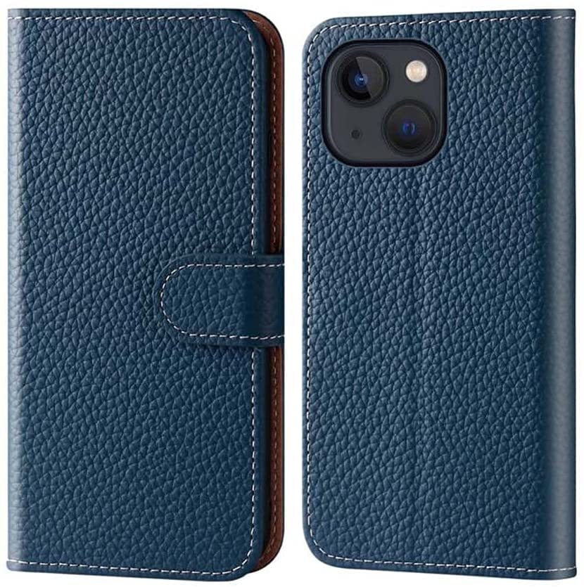 Funda protectora iPhone 13 GUMMMY de cuero genuino contra caídas y arañazos