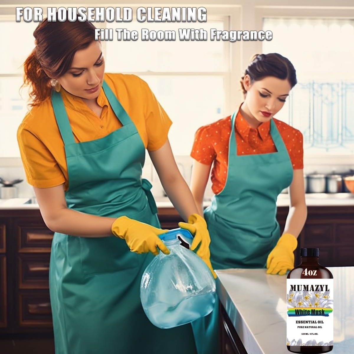 Aceite esencial de almizcle blanco, aceite de almizcle blanco de 120 ml para difusor, humidificador, yoga, limpieza, bricolaje, velas, jabón, aceites esenciales MUMAZYL