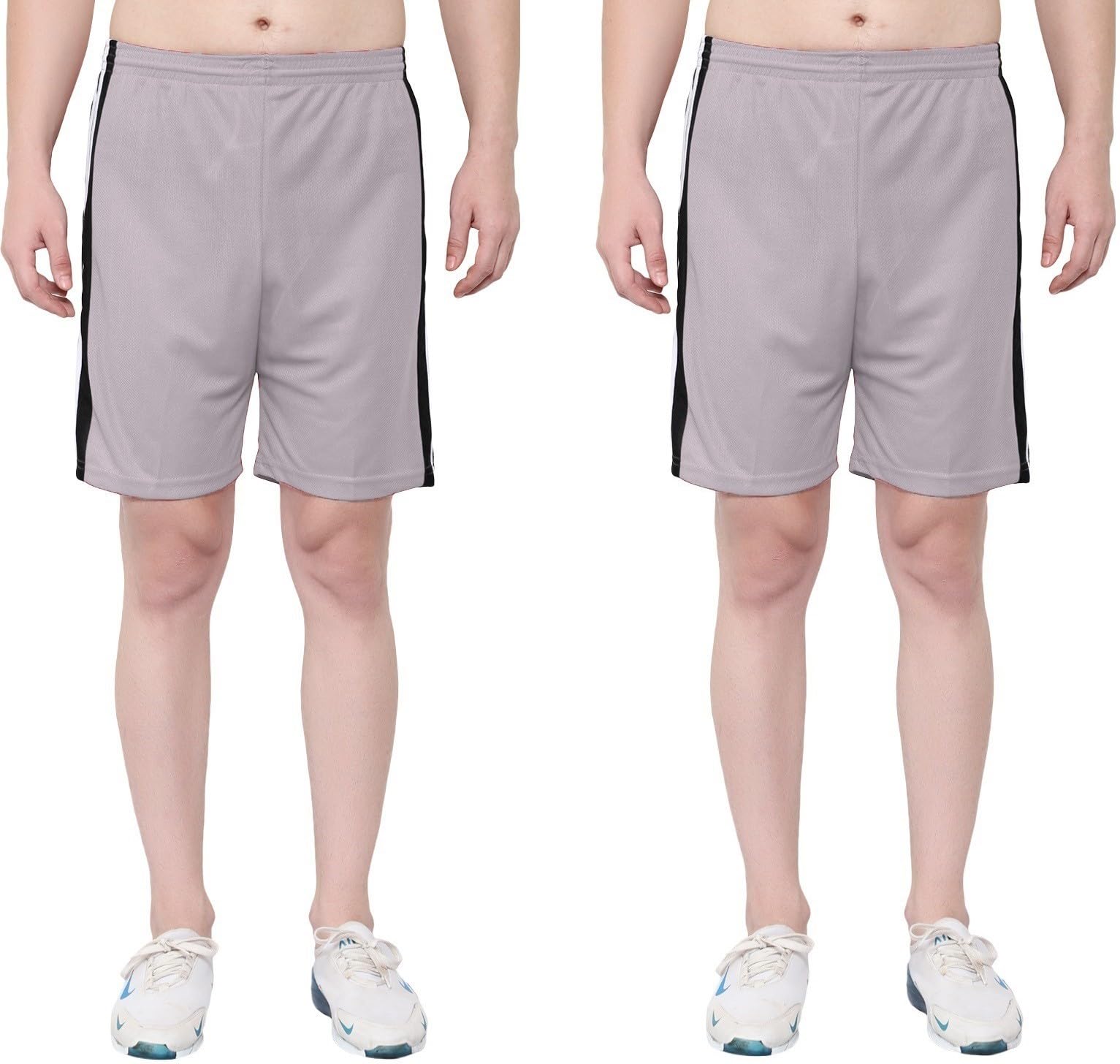 Solid Men Multicolor Regular Shorts S-JAL_725-Grey-Grey-picture-35