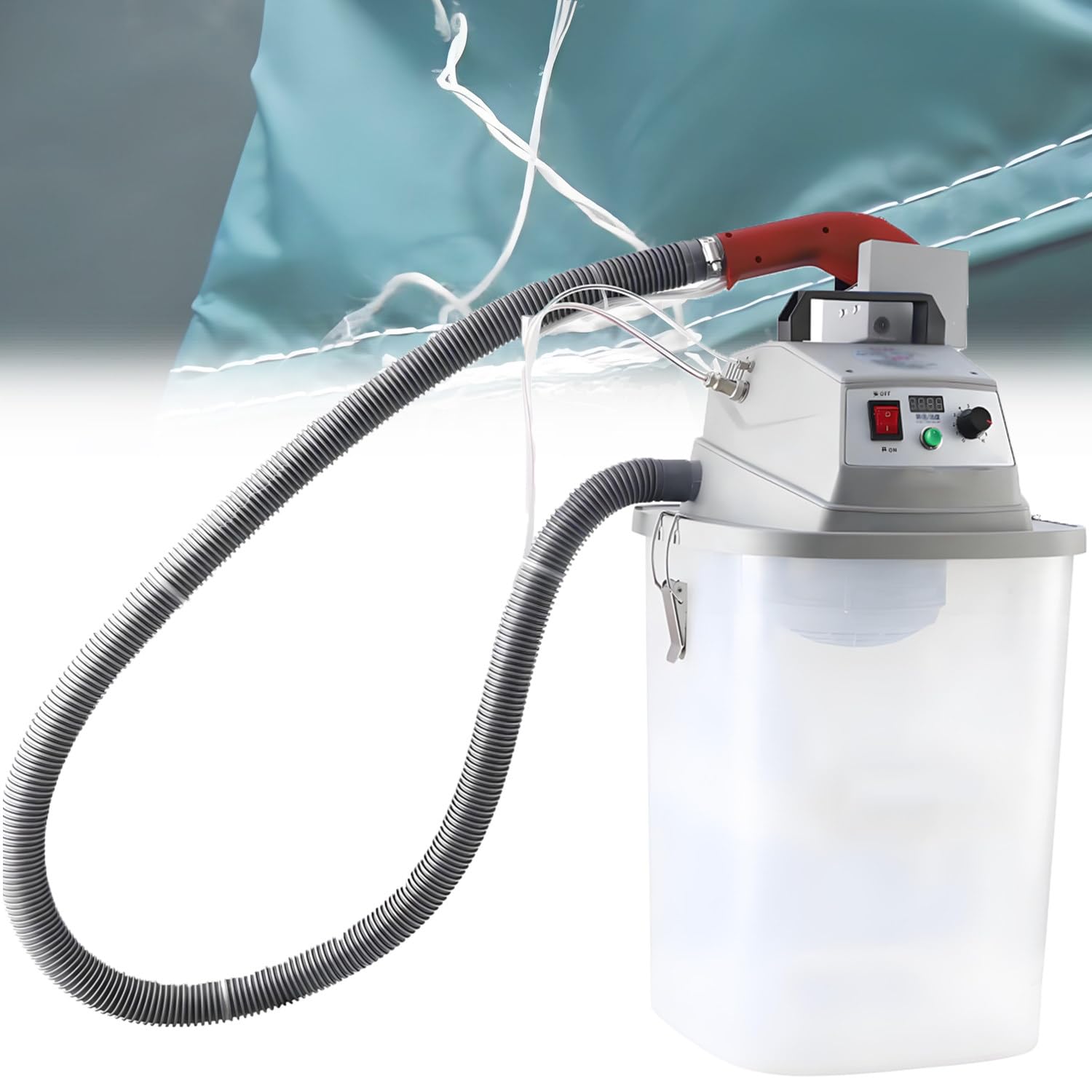 JXYQ Electric Thread Trimming Machine, Automatic Brushless Trimmer, 30L Capacity, 28000 RPM Speed, Efficient Thread Management with Storage Bucket