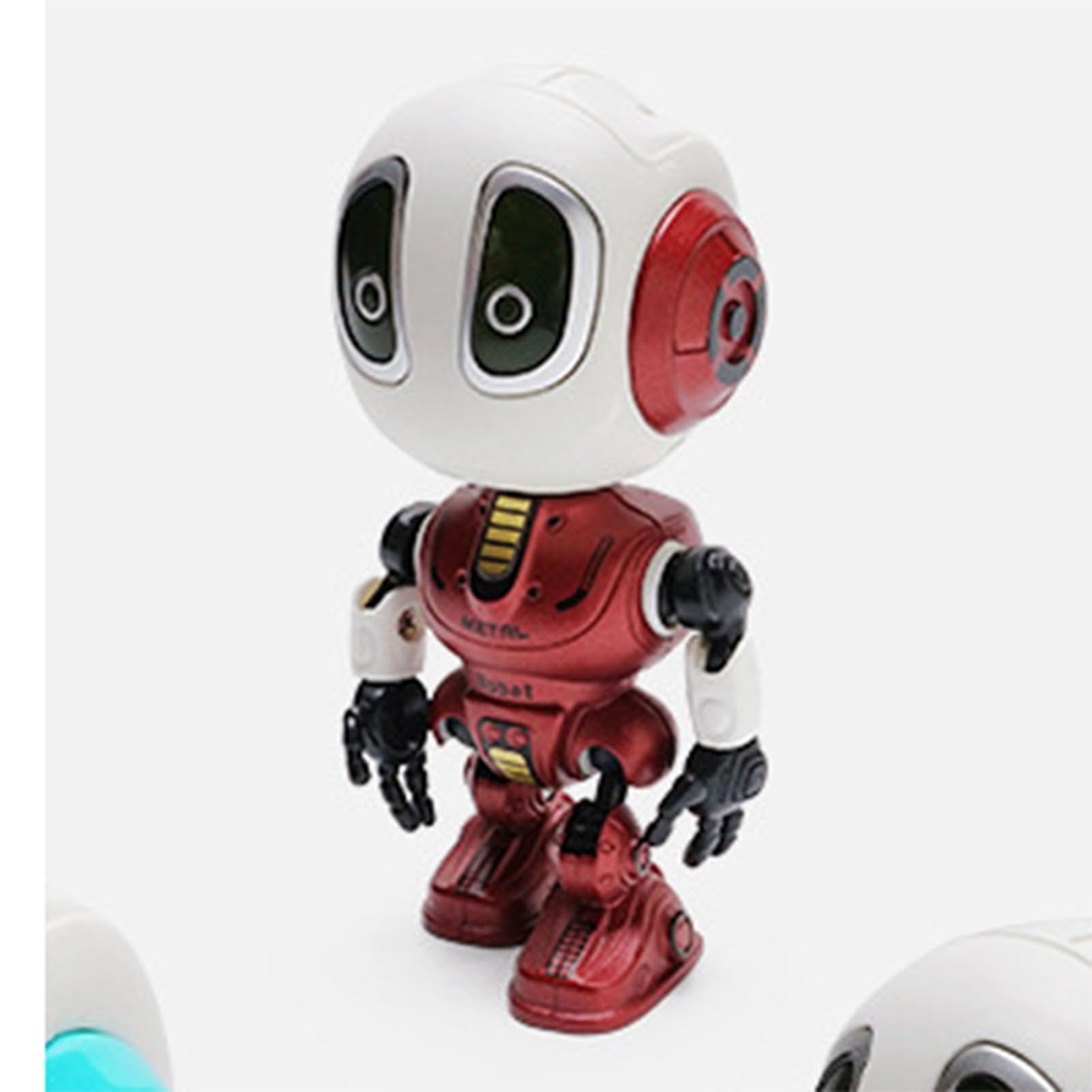 Syrisora Mini-Roboter Sprechendes Spielzeug, Legierung, Intelligente Berührungssteuerung, Aufgezeichnetes Gespräch, Roboterspielzeug mit LED-Augen, für Zum Lernen und Spielen Als Partner