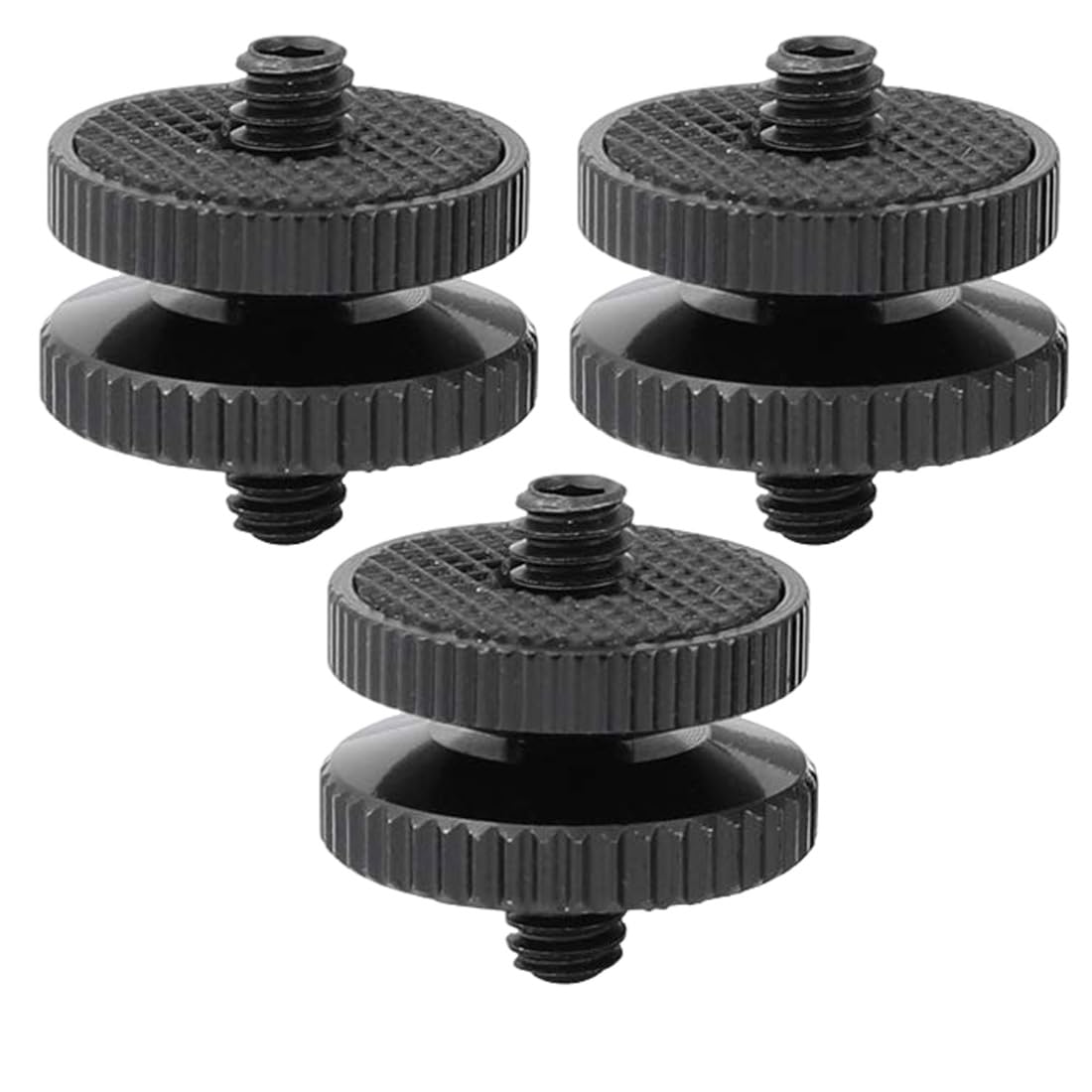 3 Pezzi Adattatore Per Slitta A Caldo,Adattatore Attacco Hotshoe,Adattatore Perflash A Slitta,Adattatore Per Vite Per Fotocamera,Scarpa Calda,Vite Per Treppiede Connettore Adattatore A Vite Da