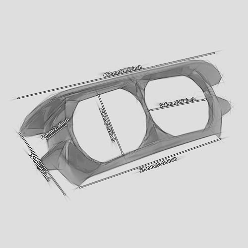 Miniatura 5 de Cubierta para faros delanteros de motocicleta, bisel para Harley Touring Road Glide 2015-2024 (negro)