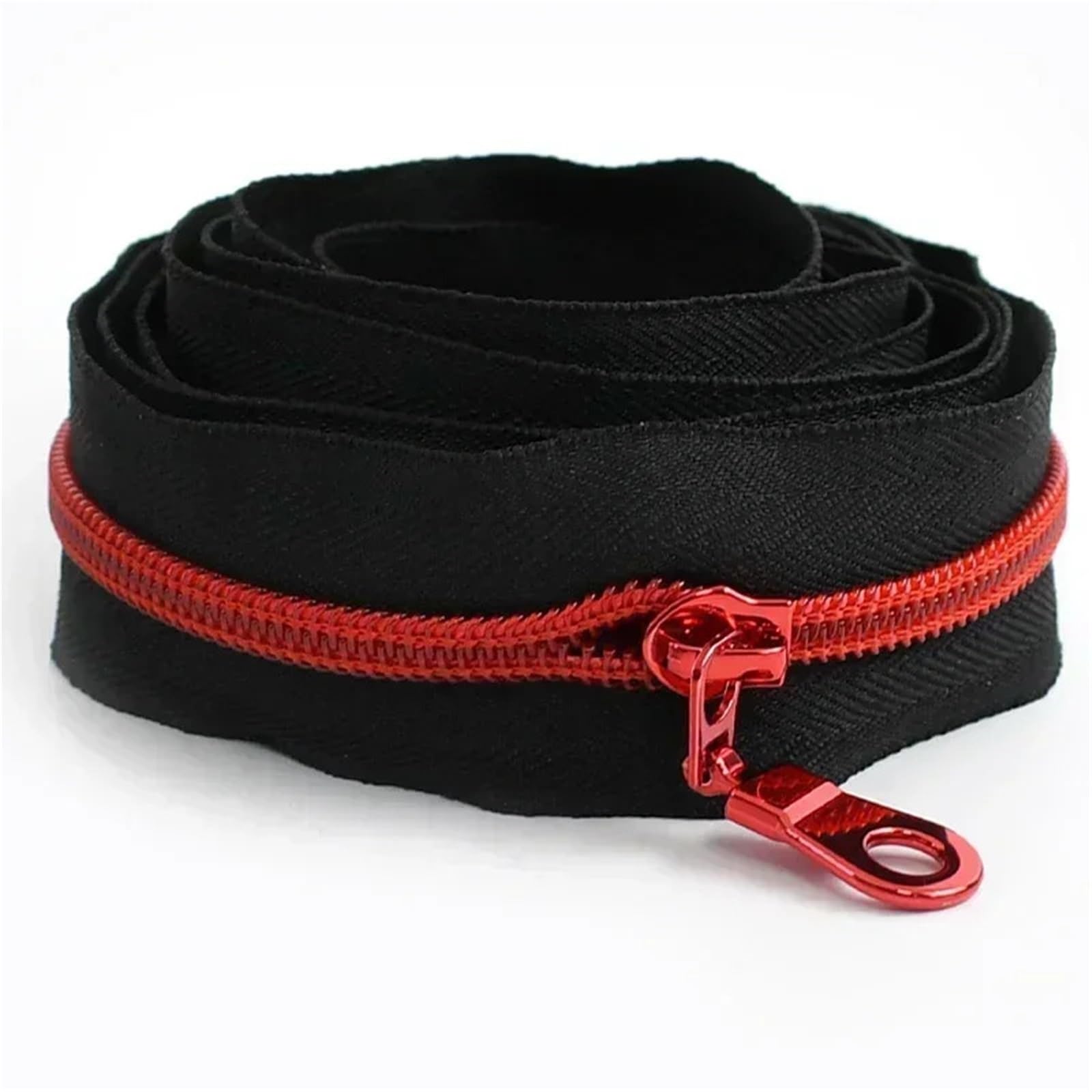 Two Way Separating Zipper, Two Way Zipper 1M Nylon Tape Puller Sewing Bag Clothes Shoe Jacket DIY Multicolor Size 5(ZT866ZT179-Red)
