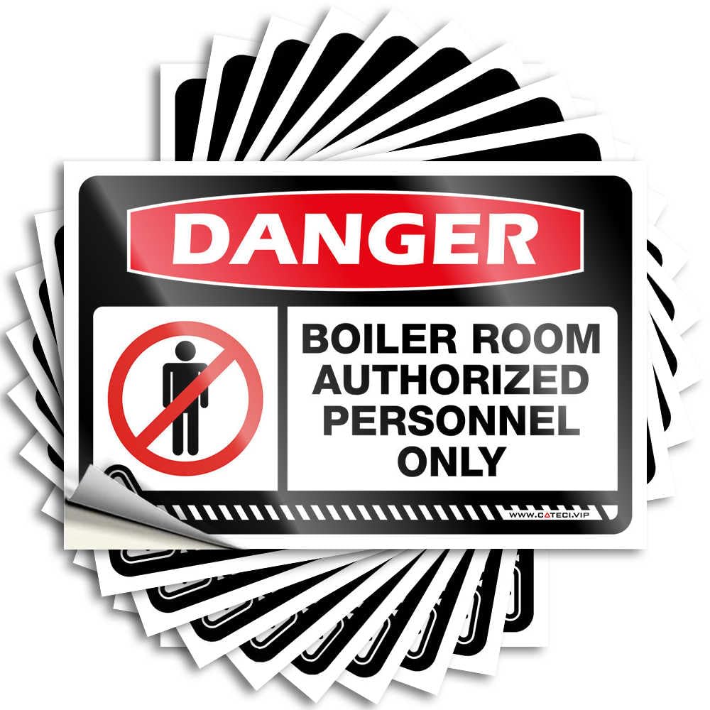 Mens Room Decor Funny Sticker Hat | Danger Boiler Room Authorized Personnel Only Cozy Boss Sticker Pack(8X12CM)
