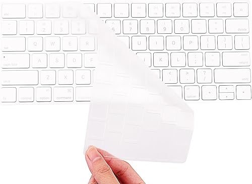 Miniatura 10 de Funda protectora de teclado de TPU ultra fina para Apple Magic Keyboard A2520 (teclado mágico 2021 con teclado numérico Touch ID)